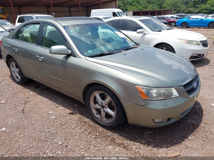 2007 Hyundai Sonata VIN 5NPEU46F27H192547 IAAI salvage auction — NORMAL WEAR, Clear (Alabama), sold $325 on 2026-07-08 (photo 1)