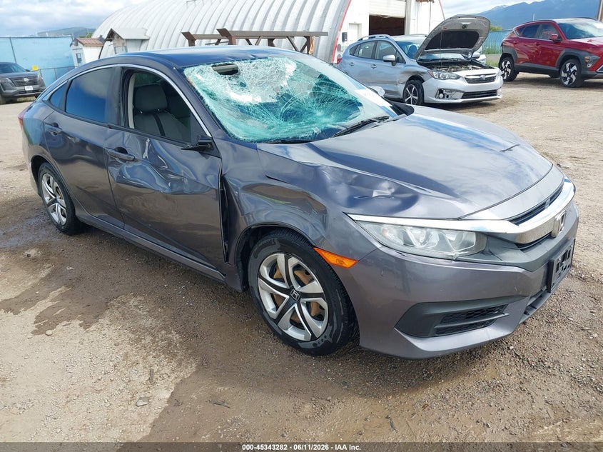 2017 Honda Civic VIN 2HGFC2F51HH558965 IAAI salvage auction — RIGHT SIDE, Salvage (Montana), sold $3,300 on 2026-07-22 (photo 1)