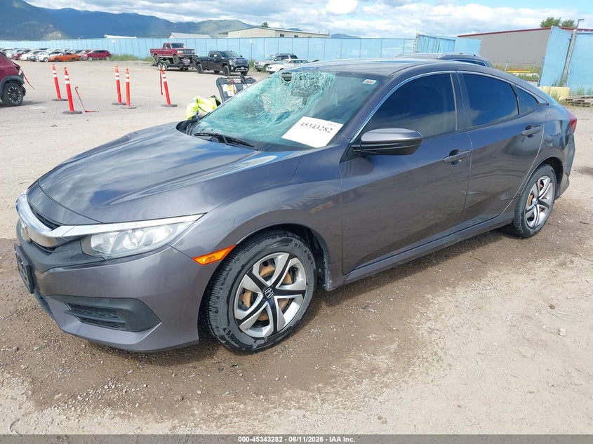 2017 Honda Civic VIN 2HGFC2F51HH558965 IAAI salvage auction — RIGHT SIDE, Salvage (Montana), sold $3,300 on 2026-07-22 (photo 2)
