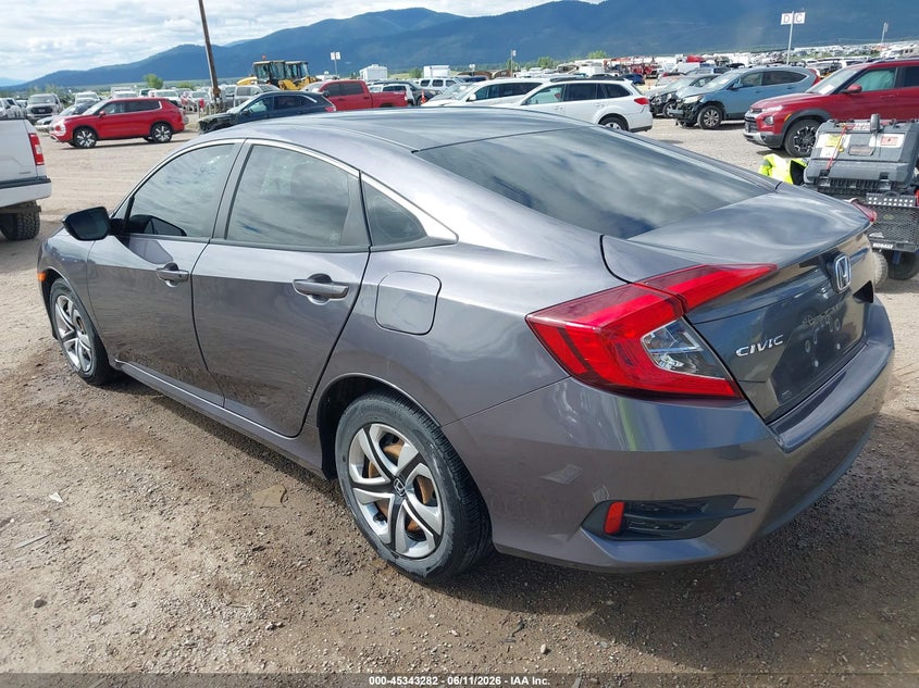 2017 Honda Civic VIN 2HGFC2F51HH558965 IAAI salvage auction — RIGHT SIDE, Salvage (Montana), sold $3,300 on 2026-07-22 (photo 3)