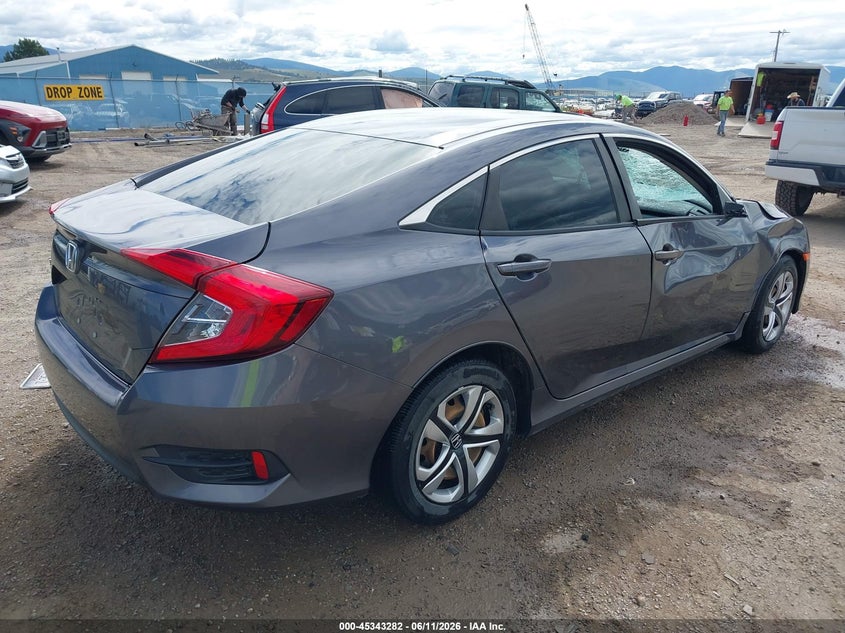 2017 Honda Civic VIN 2HGFC2F51HH558965 IAAI salvage auction — RIGHT SIDE, Salvage (Montana), sold $3,300 on 2026-07-22 (photo 4)