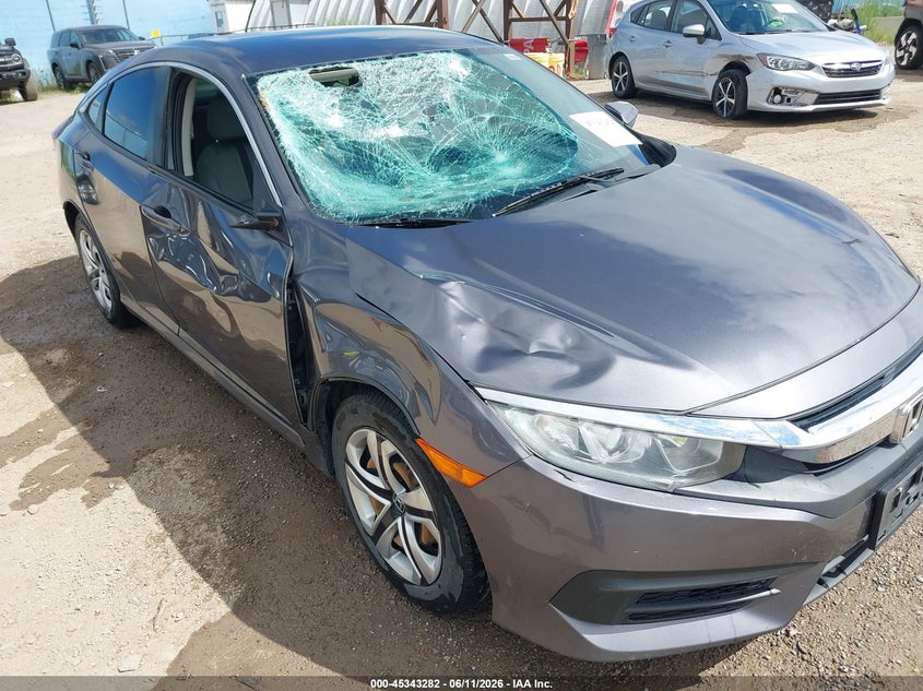 2017 Honda Civic VIN 2HGFC2F51HH558965 IAAI salvage auction — RIGHT SIDE, Salvage (Montana), sold $3,300 on 2026-07-22 (photo 6)