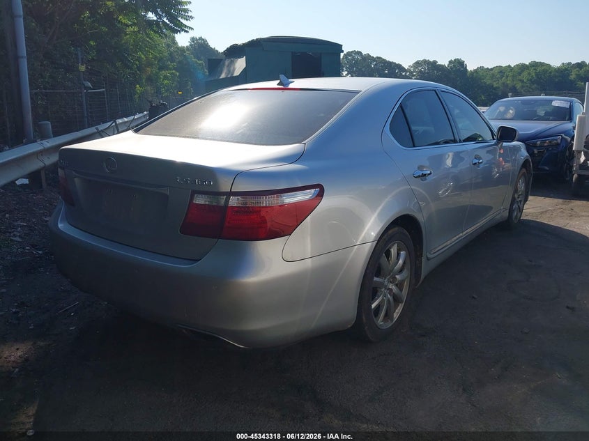 2007 Lexus Ls VIN JTHBL46F575050049 IAAI salvage auction — FRONT END, Salvage (North Carolina), sold $825 on 2026-07-16 (photo 4)