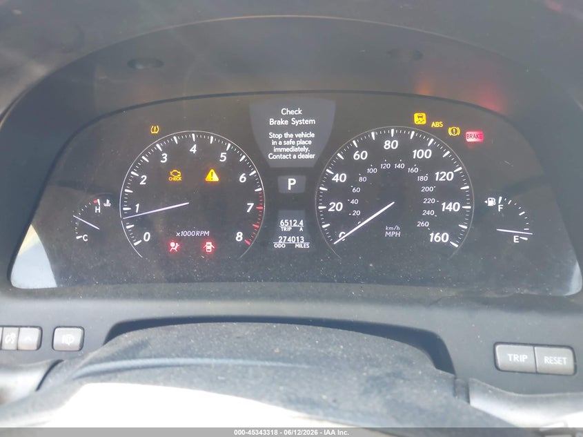 2007 Lexus Ls VIN JTHBL46F575050049 IAAI salvage auction — FRONT END, Salvage (North Carolina), sold $825 on 2026-07-16 (photo 7)
