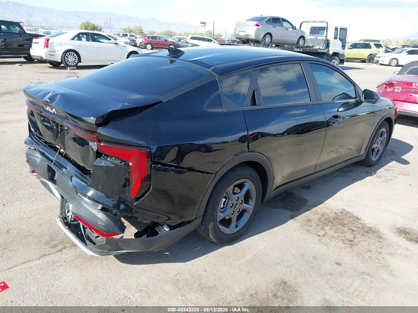 2026 Kia K4 VIN 3KPFT4DE2TE320009 IAAI salvage auction — REAR END, Salvage Title, sold $25 on 2026-09-30 (photo 4)