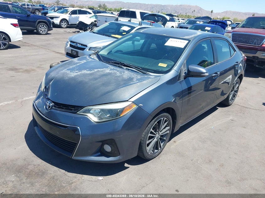 2014 Toyota Corolla VIN 5YFBURHE7EP000740 IAAI salvage auction — FRONT END, Salvage (Arizona), sold $3,050 on 2026-07-14 (photo 2)