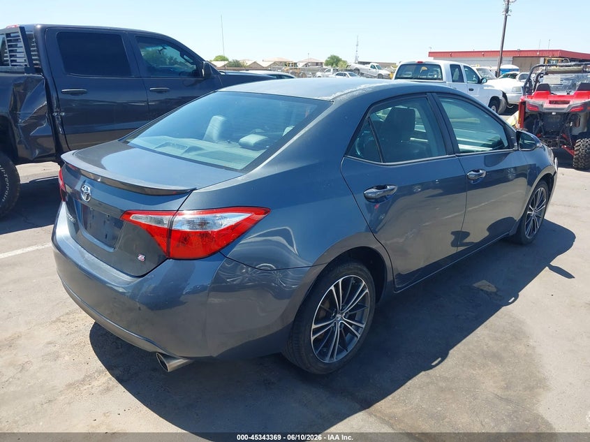 2014 Toyota Corolla VIN 5YFBURHE7EP000740 IAAI salvage auction — FRONT END, Salvage (Arizona), sold $3,050 on 2026-07-14 (photo 4)