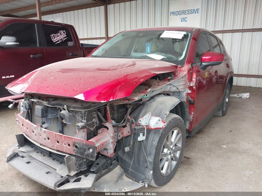 2023 Mazda Cx-5 VIN JM3KFBBM2P0214301 IAAI salvage auction — FRONT END, Clear (Oklahoma), sold $6,700 on 2026-07-31 (photo 2)