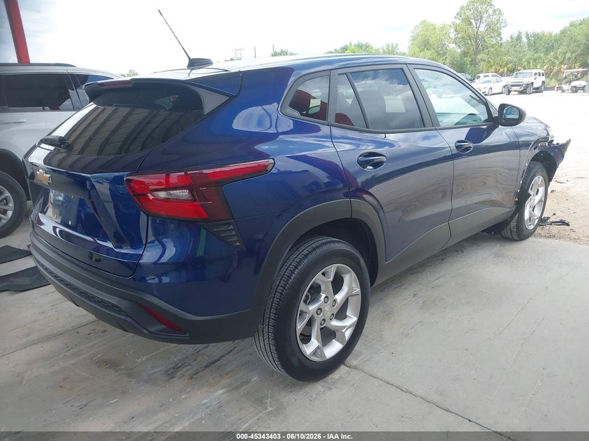 2024 Chevrolet Trax VIN KL77LFE21RC027073 IAAI salvage auction — FRONT END, Rebuildable (Florida), sold $7,300 on 2026-07-07 (photo 4)