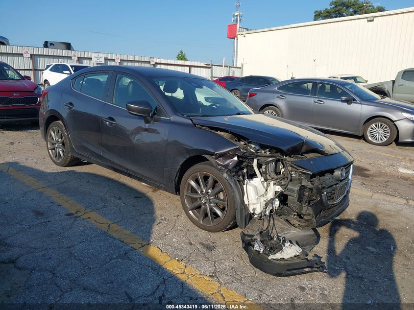 2018 Mazda 3 VIN 3MZBN1V34JM210101 IAAI salvage auction — FRONT END, Salvage (Georgia), sold $2,100 on 2026-07-30 (photo 1)