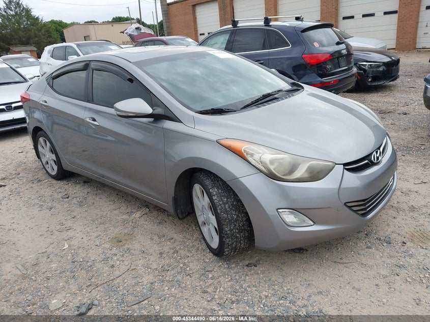 2013 Hyundai Elantra VIN KMHDH4AE4DU687375 IAAI salvage auction — REAR END, Salvage (North Carolina), sold $1,850 on 2026-07-06 (photo 1)