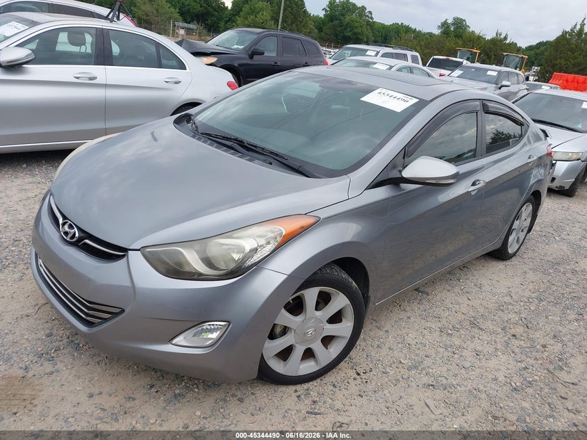 2013 Hyundai Elantra VIN KMHDH4AE4DU687375 IAAI salvage auction — REAR END, Salvage (North Carolina), sold $1,850 on 2026-07-06 (photo 2)