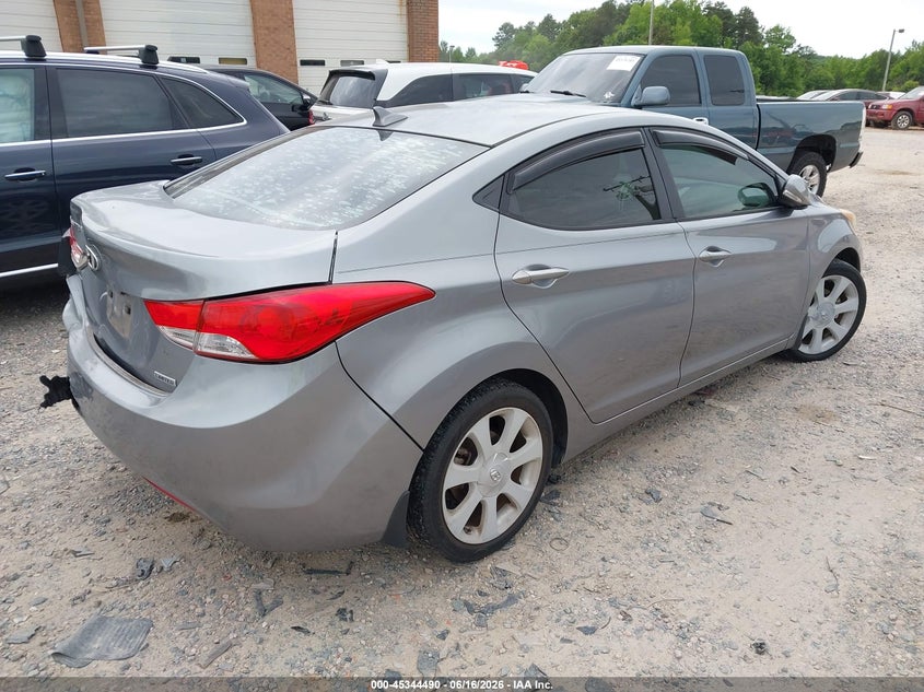 2013 Hyundai Elantra VIN KMHDH4AE4DU687375 IAAI salvage auction — REAR END, Salvage (North Carolina), sold $1,850 on 2026-07-06 (photo 4)