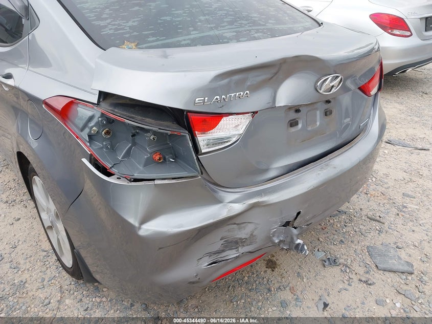 2013 Hyundai Elantra VIN KMHDH4AE4DU687375 IAAI salvage auction — REAR END, Salvage (North Carolina), sold $1,850 on 2026-07-06 (photo 6)