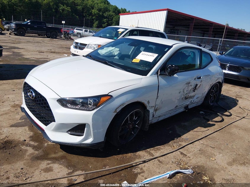 2020 Hyundai Veloster VIN KMHTH6AB3LU023760 IAAI salvage auction — SIDE, Salvage (West Virginia), sold $1,050 on 2026-08-23 (photo 2)