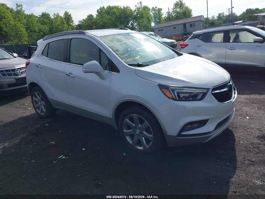 2017 Buick Encore VIN KL4CJGSB5HB117469 IAAI salvage auction — FRONT END, Salvage (Pennsylvania), sold $1,300 on 2026-07-14 (photo 1)