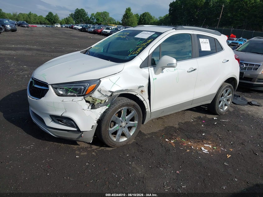 2017 Buick Encore VIN KL4CJGSB5HB117469 IAAI salvage auction — FRONT END, Salvage (Pennsylvania), sold $1,300 on 2026-07-14 (photo 2)