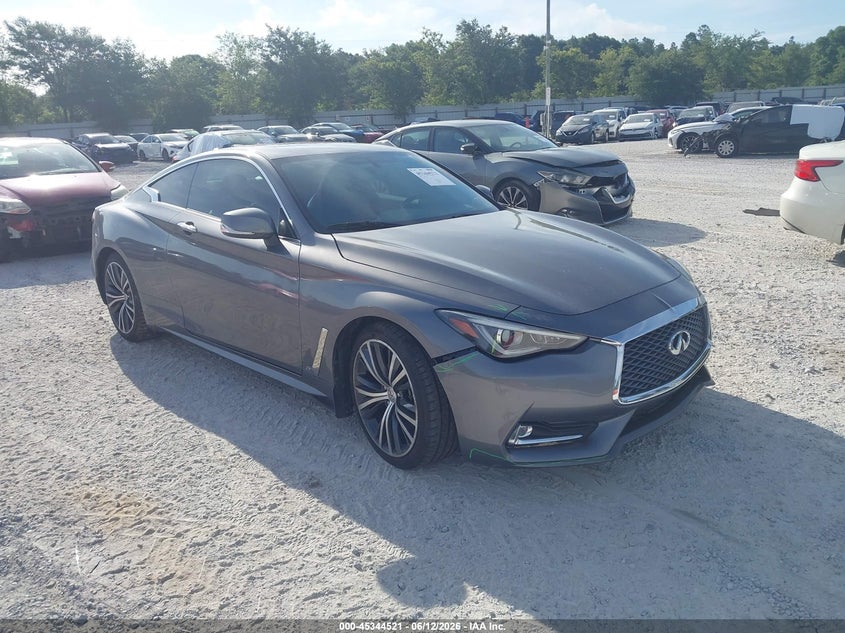 2018 Infiniti Q60 VIN JN1EV7EK8JM341847 IAAI salvage auction — RIGHT FRONT, Rebuildable (Florida), sold $4,600 on 2026-07-05 (photo 1)