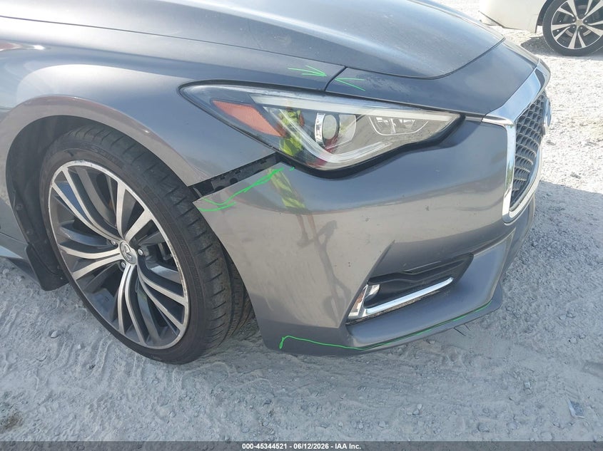 2018 Infiniti Q60 VIN JN1EV7EK8JM341847 IAAI salvage auction — RIGHT FRONT, Rebuildable (Florida), sold $4,600 on 2026-07-05 (photo 6)