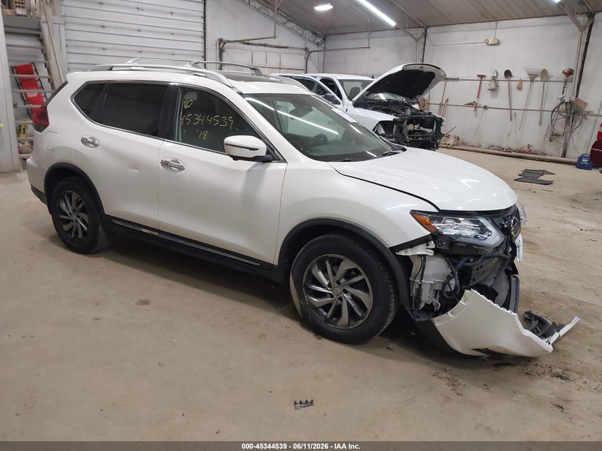2018 Nissan Rogue VIN JN8AT2MV0JW306194 IAAI salvage auction — FRONT END, Salvage Title, sold $2,550 on 2026-07-30 (photo 1)