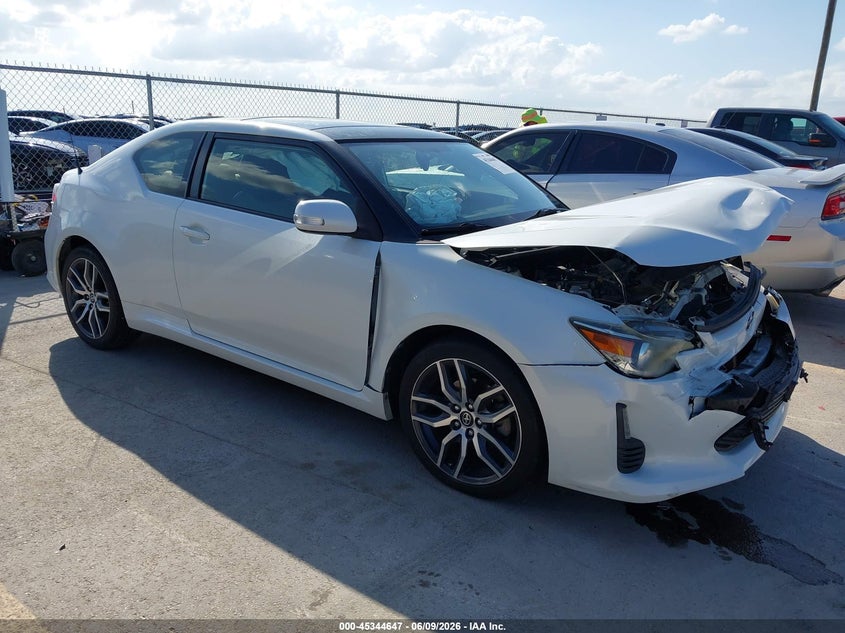 2015 Scion Tc VIN JTKJF5C79FJ012040 IAAI salvage auction — FRONT END, Salvage (Texas), sold $1,450 on 2026-07-09 (photo 1)