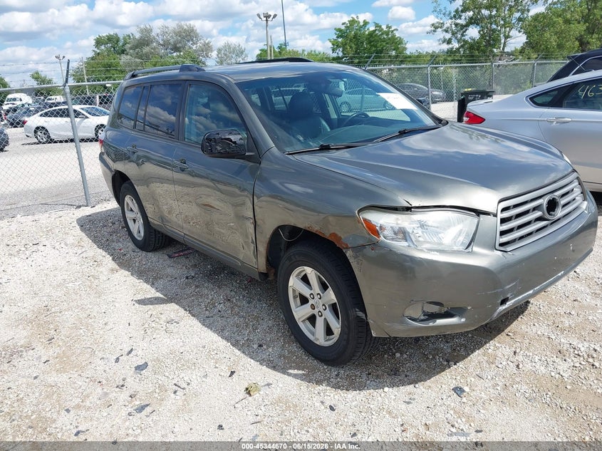 2010 Toyota Highlander VIN 5TDJK3EH6AS014398 IAAI salvage auction — FRONT END, Salvage (Illinois), sold $1,300 on 2026-07-21 (photo 1)