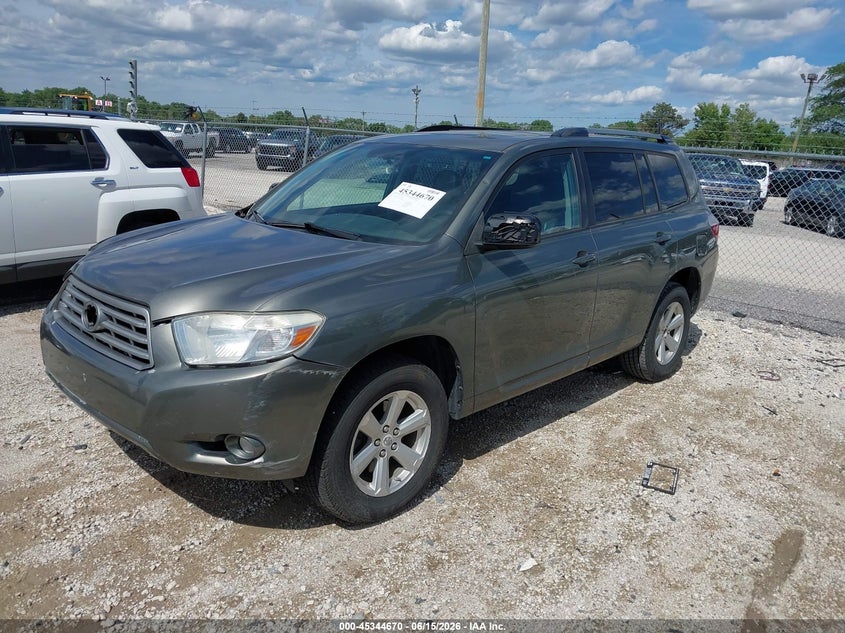 2010 Toyota Highlander VIN 5TDJK3EH6AS014398 IAAI salvage auction — FRONT END, Salvage (Illinois), sold $1,300 on 2026-07-21 (photo 2)