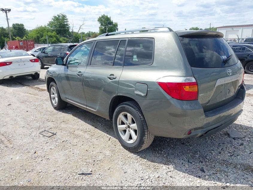 2010 Toyota Highlander VIN 5TDJK3EH6AS014398 IAAI salvage auction — FRONT END, Salvage (Illinois), sold $1,300 on 2026-07-21 (photo 3)