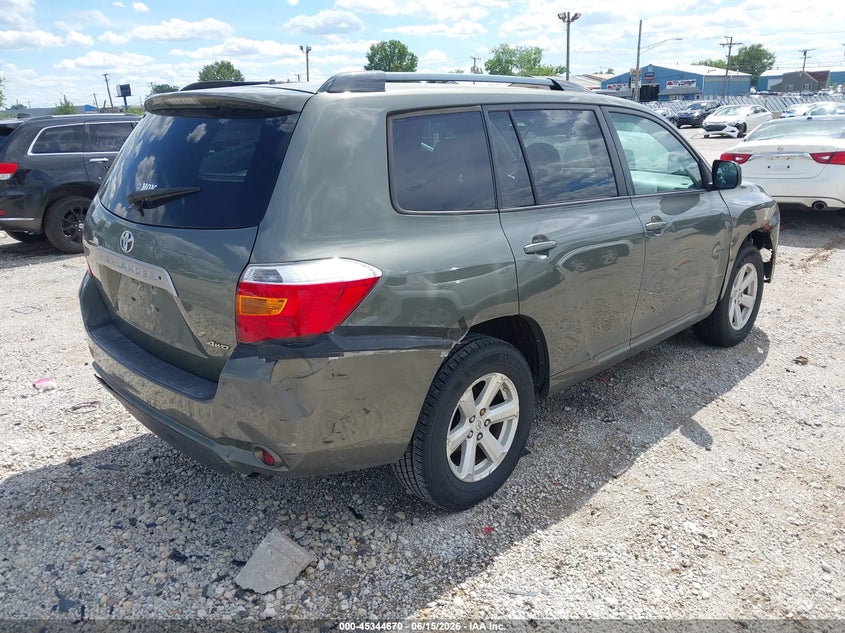2010 Toyota Highlander VIN 5TDJK3EH6AS014398 IAAI salvage auction — FRONT END, Salvage (Illinois), sold $1,300 on 2026-07-21 (photo 4)
