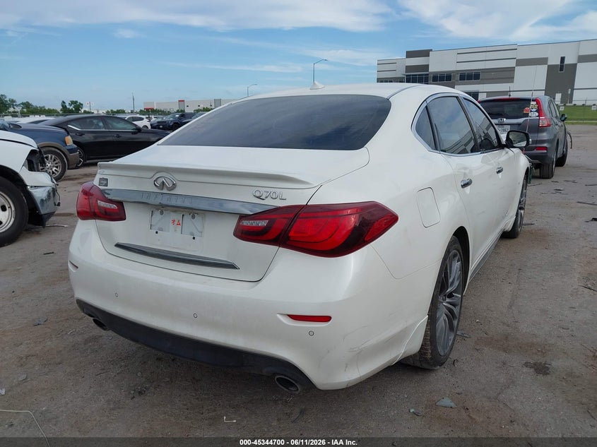 2018 Infiniti Q70 VIN JN1BY1PP9JM330159 IAAI salvage auction — FRONT END, Salvage (Texas), sold $25 on 2026-07-28 (photo 4)