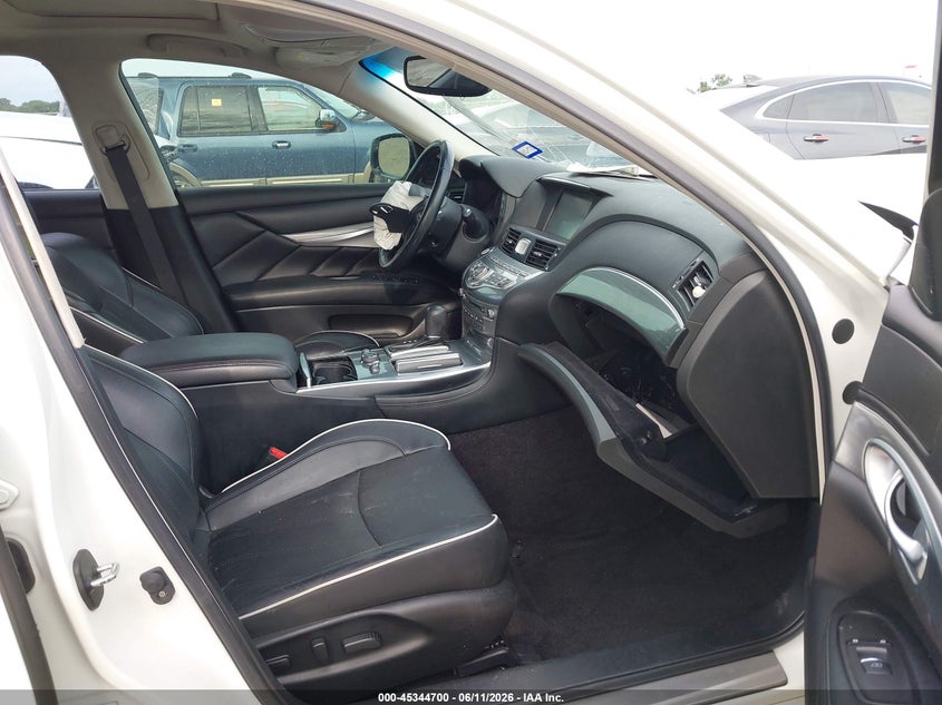 2018 Infiniti Q70 VIN JN1BY1PP9JM330159 IAAI salvage auction — FRONT END, Salvage (Texas), sold $25 on 2026-07-28 (photo 5)