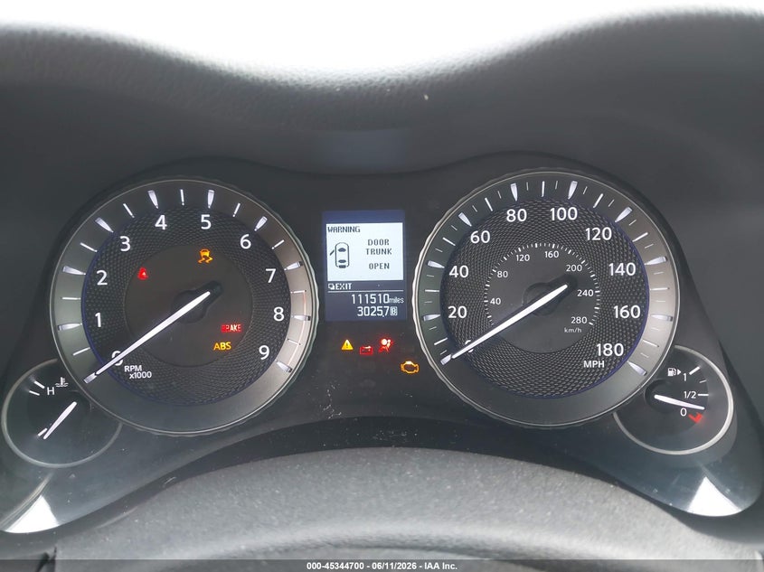 2018 Infiniti Q70 VIN JN1BY1PP9JM330159 IAAI salvage auction — FRONT END, Salvage (Texas), sold $25 on 2026-07-28 (photo 7)