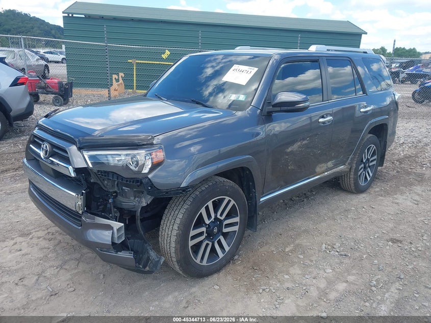 2021 Toyota 4runner VIN JTEKU5JR4M5845008 IAAI salvage auction — LEFT FRONT, Salvage Title, sold $29,000 on 2026-07-14 (photo 2)