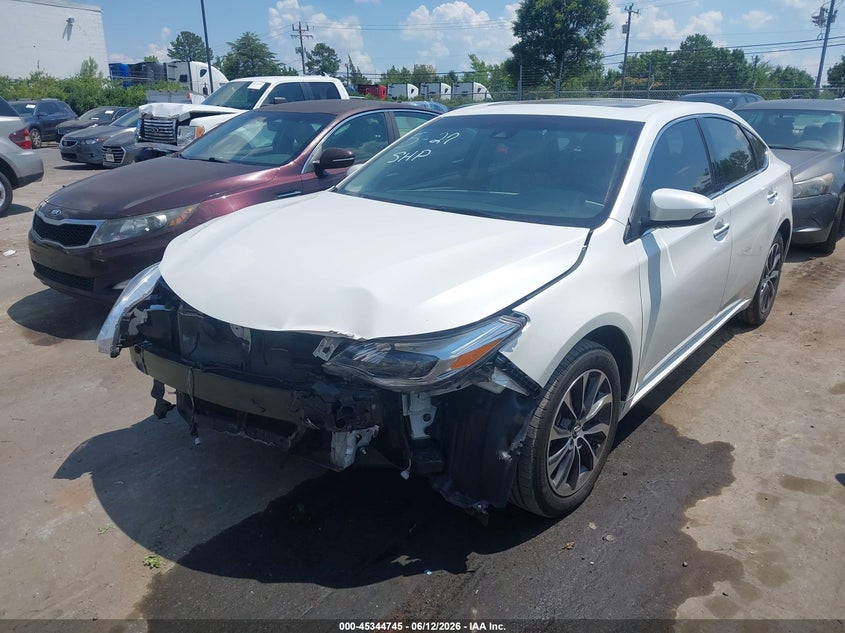 2018 Toyota Avalon VIN 4T1BK1EB5JU288610 IAAI salvage auction — FRONT END, Salvage (North Carolina), sold $5,600 on 2026-07-09 (photo 2)
