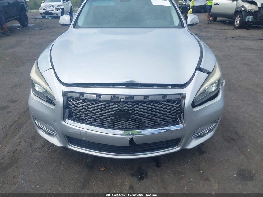 2015 Infiniti Q70 VIN JN1BY1AP5FM542038 IAAI salvage auction — FRONT END, Rebuildable (Florida), sold $2,225 on 2026-07-14 (photo 6)