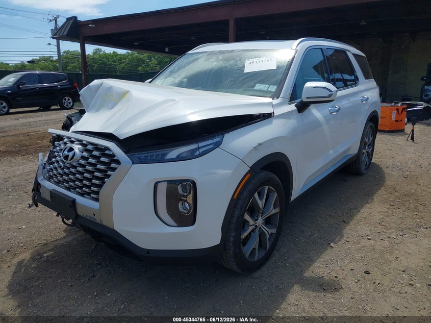 2021 Hyundai Palisade VIN KM8R4DHE1MU204576 IAAI salvage auction — FRONT END, Mv-907A (New York), sold $5,450 on 2026-07-28 (photo 2)