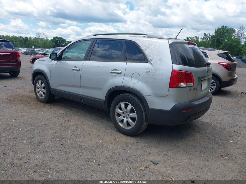 2012 Kia Sorento VIN 5XYKT3A60CG224856 IAAI salvage auction — NORMAL WEAR, Original (Ohio), sold $750 on 2026-07-27 (photo 3)