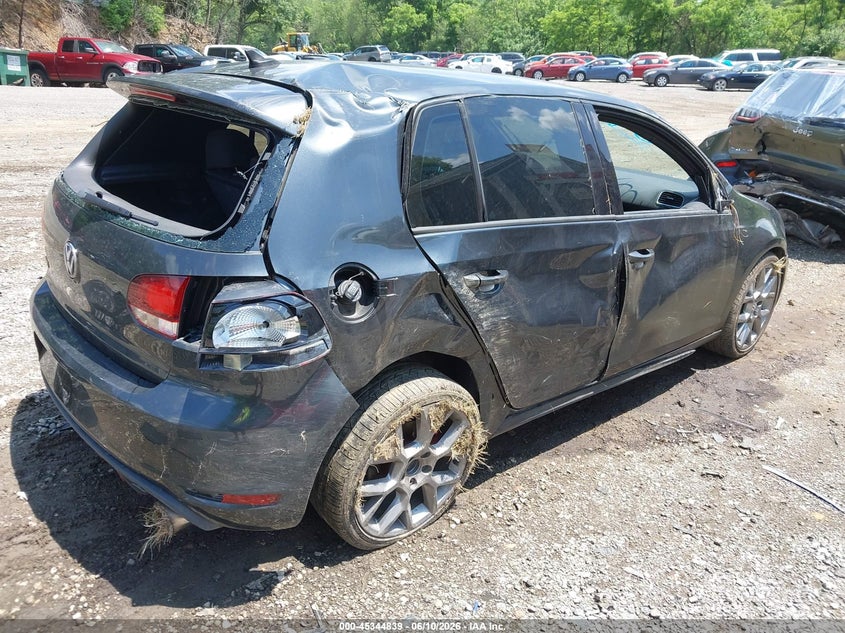 2014 Volkswagen Gti VIN WVWHD7AJ7EW004364 IAAI salvage auction — ROLLOVER, Salvage Title, sold $750 on 2026-08-04 (photo 4)