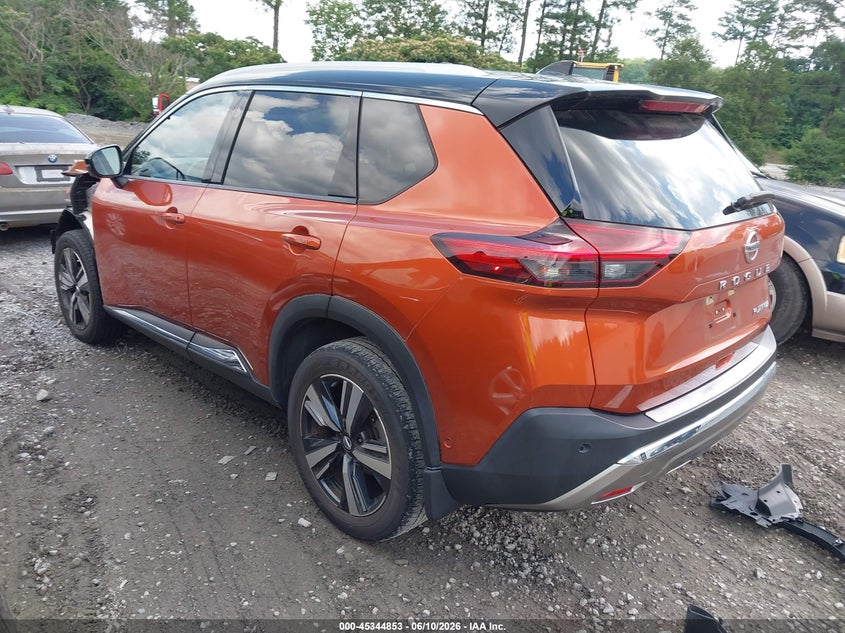 2021 Nissan Rogue VIN JN8AT3DC8MW107435 IAAI salvage auction — FRONT END, Salvage Title, sold $7,100 on 2026-07-28 (photo 3)