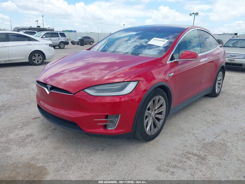 2016 Tesla Model x VIN 5YJXCBE24GF006312 IAAI salvage auction — REAR END, Salvage Title, sold $8,800 on 2026-08-20 (photo 2)