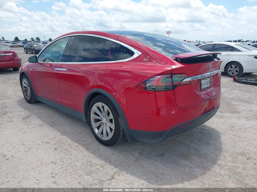 2016 Tesla Model x VIN 5YJXCBE24GF006312 IAAI salvage auction — REAR END, Salvage Title, sold $8,800 on 2026-08-20 (photo 3)