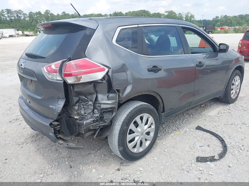 2016 Nissan Rogue VIN JN8AT2MV9GW150715 IAAI salvage auction — RIGHT REAR, Salvage (North Carolina), sold $650 on 2026-07-21 (photo 4)