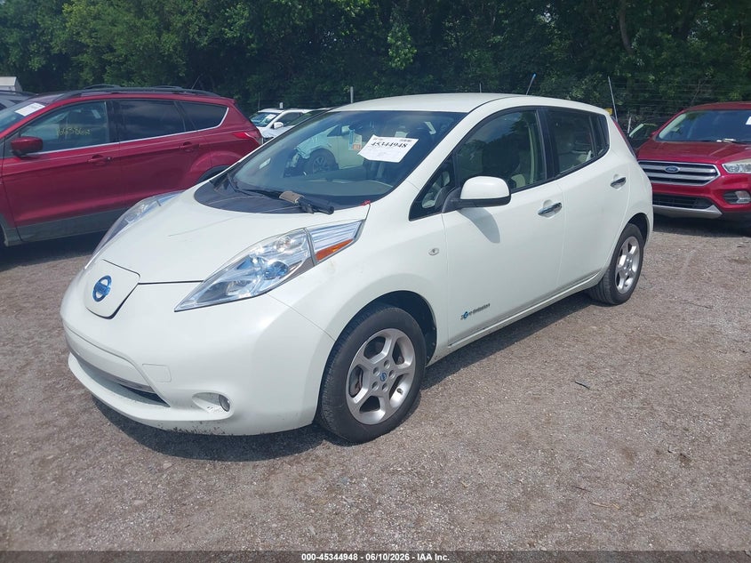 2012 Nissan Leaf VIN JN1AZ0CP2CT025393 IAAI salvage auction — NORMAL WEAR, Salvage Title, sold $975 on 2026-07-15 (photo 2)