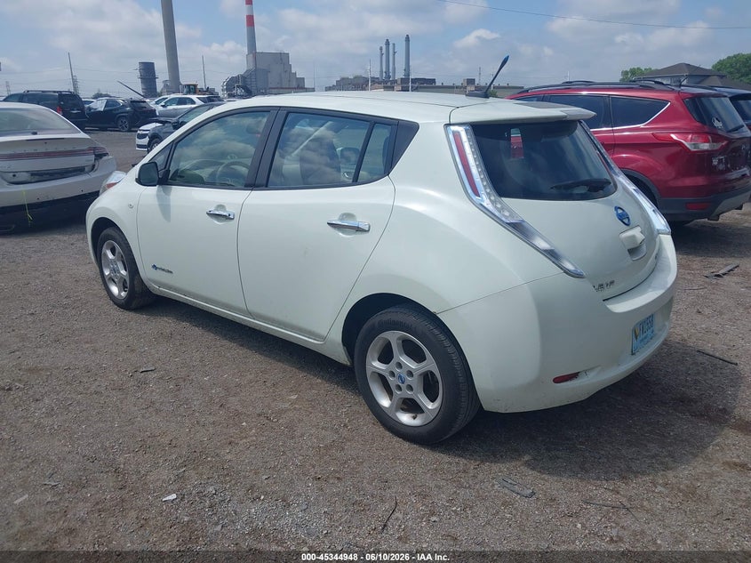 2012 Nissan Leaf VIN JN1AZ0CP2CT025393 IAAI salvage auction — NORMAL WEAR, Salvage Title, sold $975 on 2026-07-15 (photo 3)