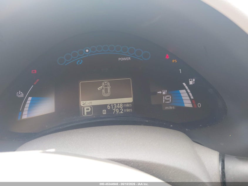 2012 Nissan Leaf VIN JN1AZ0CP2CT025393 IAAI salvage auction — NORMAL WEAR, Salvage Title, sold $975 on 2026-07-15 (photo 7)