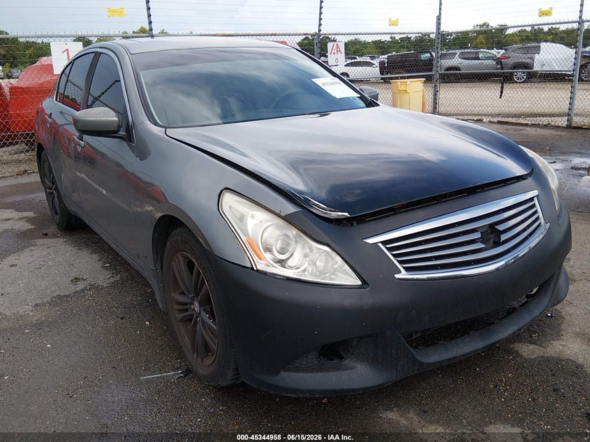 2011 Infiniti G37 VIN JN1CV6AR7BM401414 IAAI salvage auction — NORMAL WEAR, Reconstructed (Louisiana), sold $450 on 2026-07-13 (photo 1)