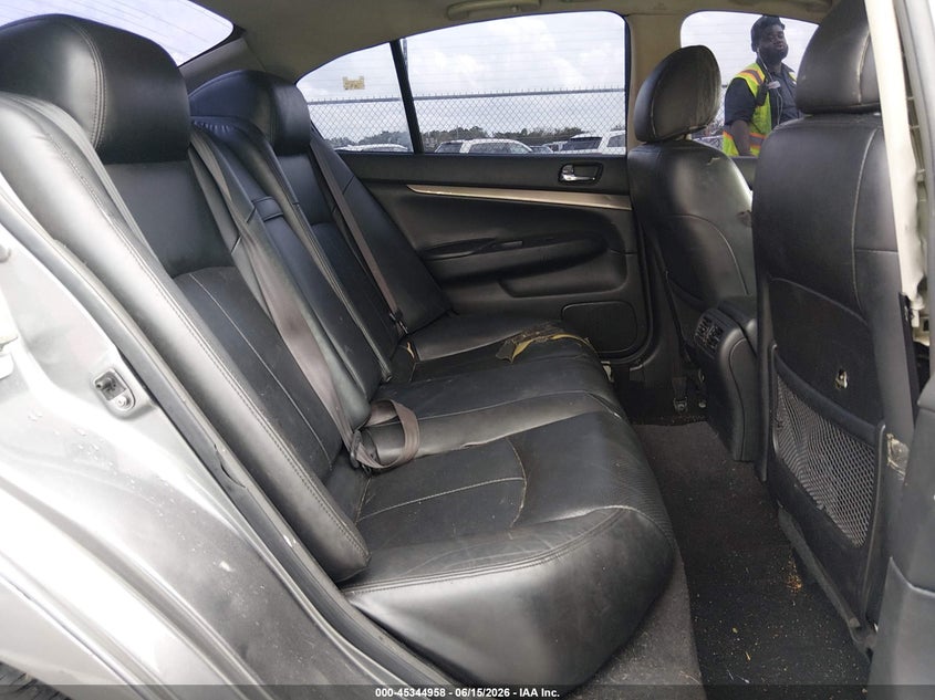2011 Infiniti G37 VIN JN1CV6AR7BM401414 IAAI salvage auction — NORMAL WEAR, Reconstructed (Louisiana), sold $450 on 2026-07-13 (photo 8)