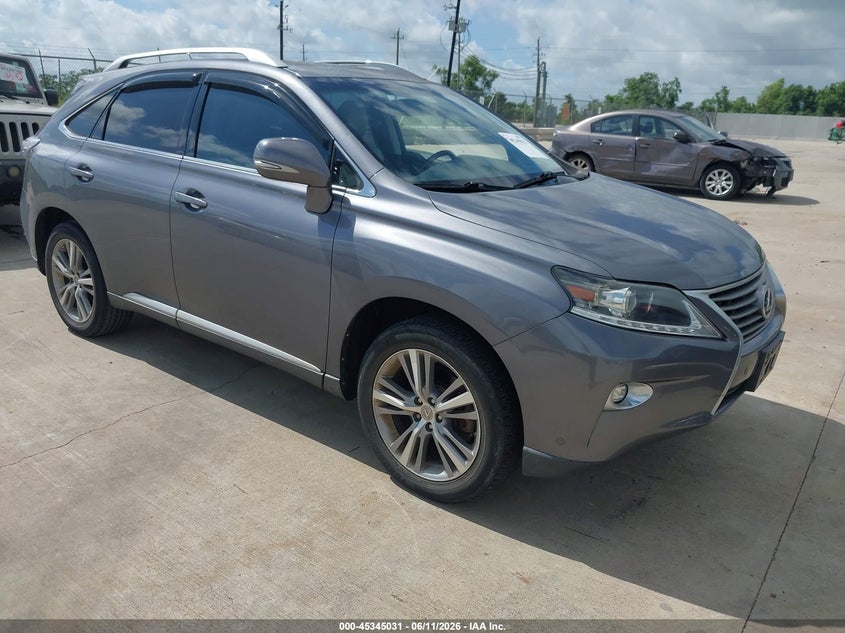 2015 Lexus Rx VIN 2T2ZK1BA3FC195969 IAAI salvage auction — HAIL, Original (Texas), sold $9,975 on 2026-07-31 (photo 1)
