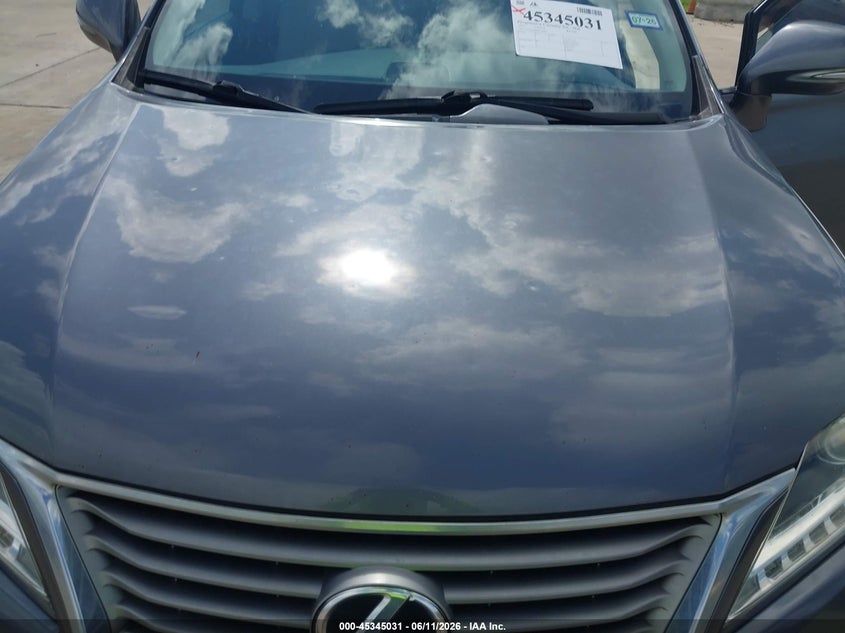 2015 Lexus Rx VIN 2T2ZK1BA3FC195969 IAAI salvage auction — HAIL, Original (Texas), sold $9,975 on 2026-07-31 (photo 6)