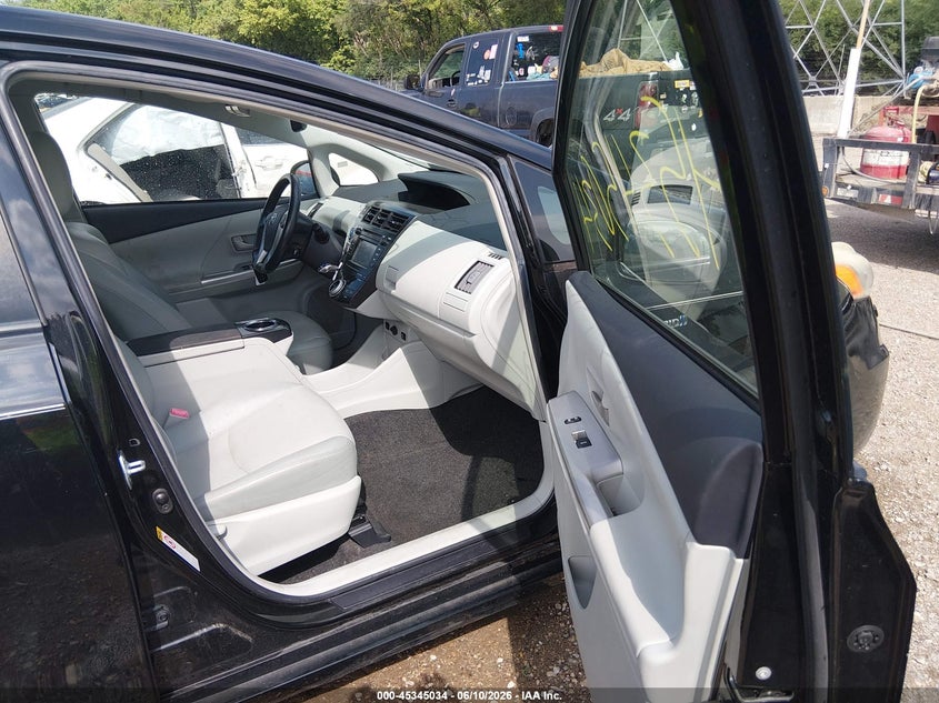 2013 Toyota Prius v VIN JTDZN3EU6D3229356 IAAI salvage auction — FRONT & REAR, Salvage (Indiana), sold $1,700 on 2026-07-11 (photo 5)